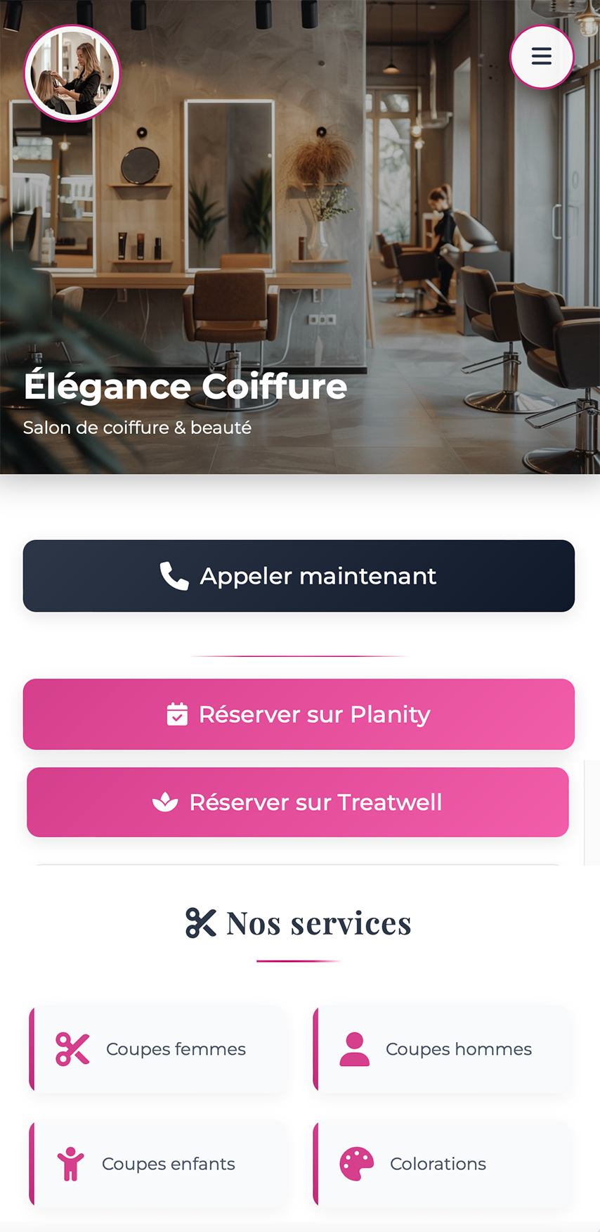 Salon de Coiffure Élégant