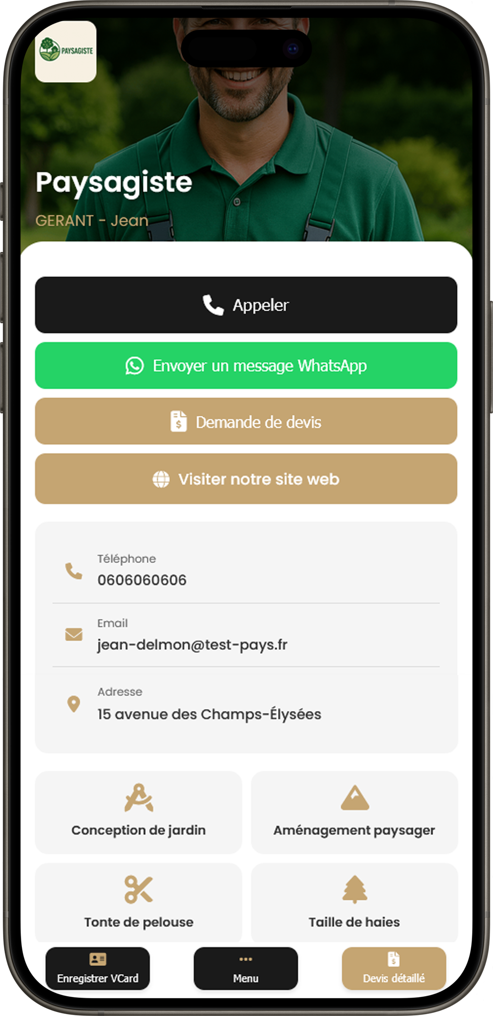 Template artisan et btp  E8